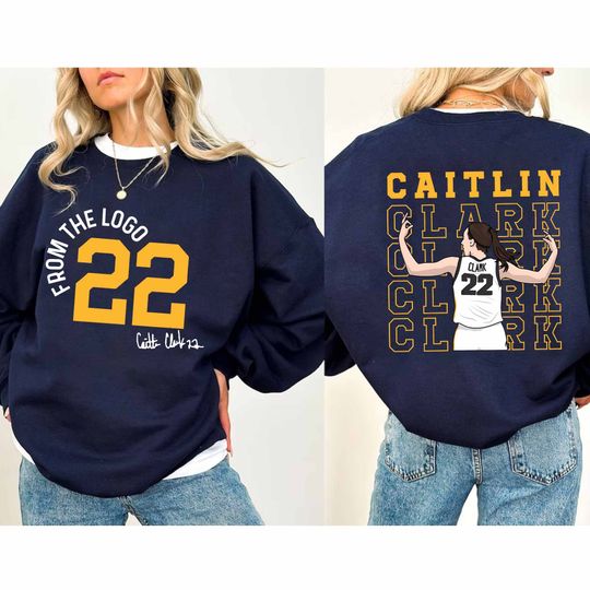 22 Caitlin Basketball Sweatshirt, American Basketball Shirt