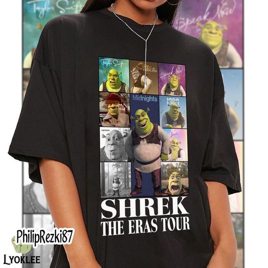 Shrek Eras Tour Shirt | Shrek and Fiona Shirt | Can't Today I'm Swamped Shirt