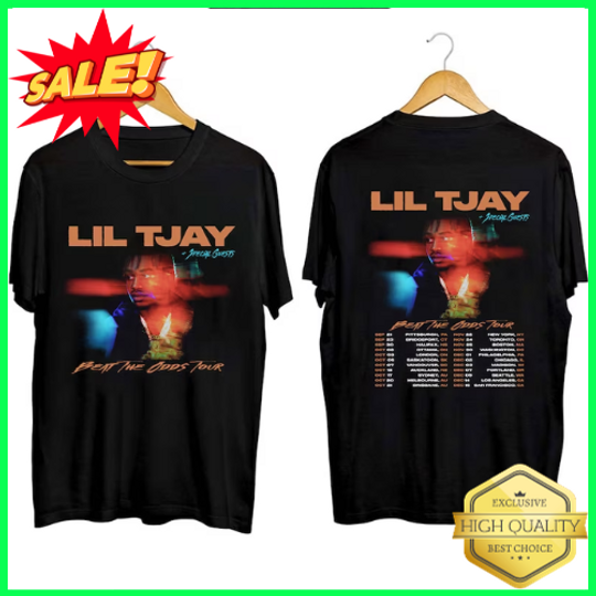 Lil Tjay Beat The Odds Tour 2023 T-Shirt Music Concert Gift Fans