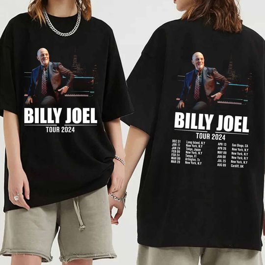 Billy Joel World Tour 2024 Shirt, Billy Joel 2024 Concert Shirt