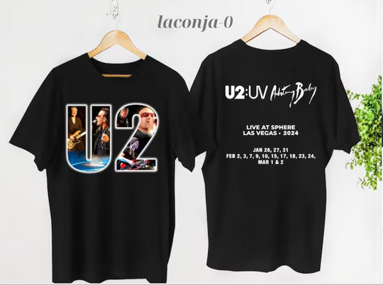 Graphic U2 Band Tour 2024 Shirt  Achtung Baby Live At Sphere U2 Band Shirt