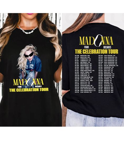 Madonna The Celebration Tour 2024 T-Shirt, Madonna Shirt Fan Gifts