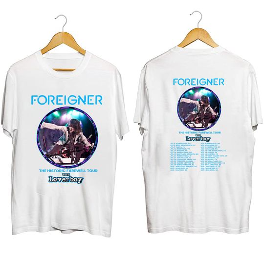 Foreigner 2023 Concert Shirt, Foreigner The Histroric Farewell Tour Shirt