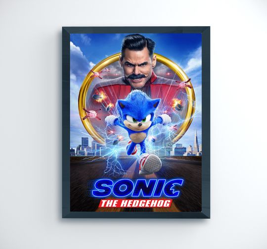 Sonic The Hedgehog Poster, Sonic Poster