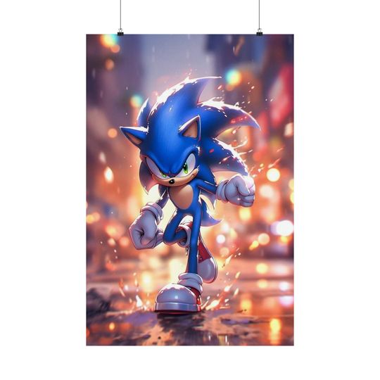 Sonic the Hedgehog Movie Poster, Film Poster