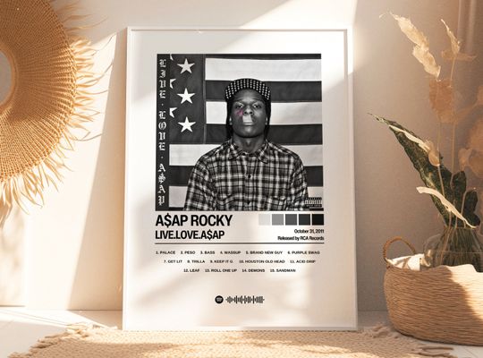 Asap Rocky Poster | Live Love Asap Poster | Album Cover Posters