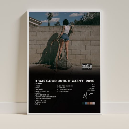 Kehlani It Was Good Until It Wasn_t Album Cover Print Poster