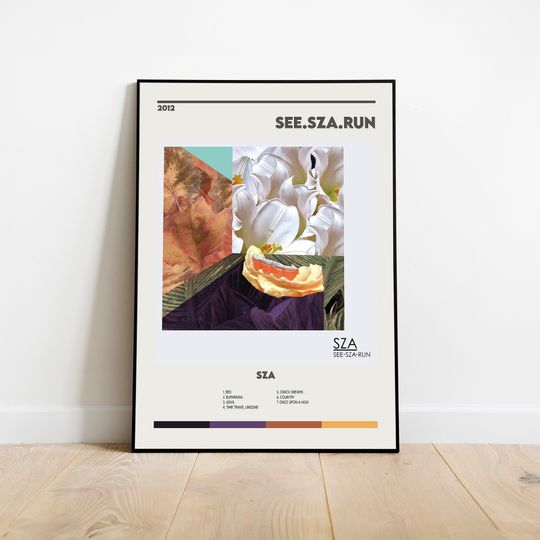 Sza See Sza Run Cover Print Poster Minimalist Album Cover Poster