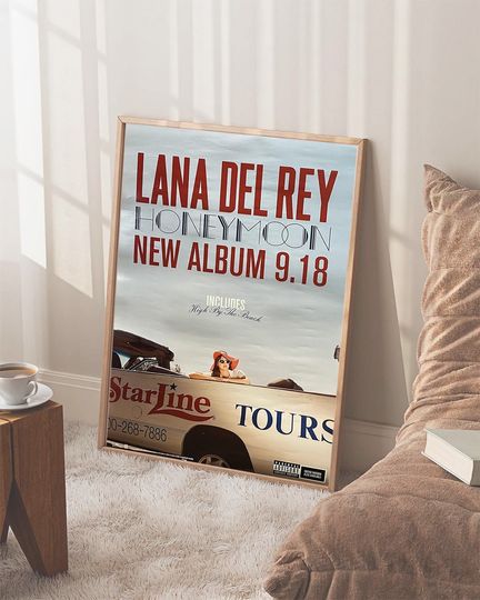 Honeymoon Lana Del Rey Poster - Music Poster
