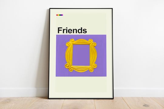 Friends TV Series Poster Print, Movie Posters, Retro Movie Poster