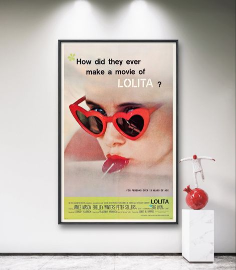 Lolita Poster, 1962 Film, Movie Poster, Legendary Film