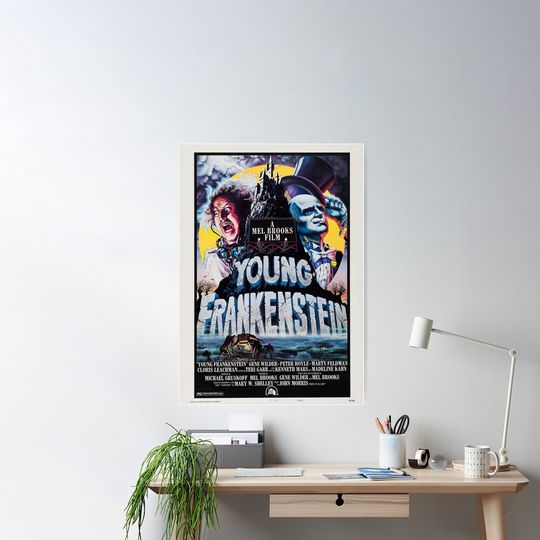 Young Frankenstein Poster, Movie Poster, Vintage Movie Poster