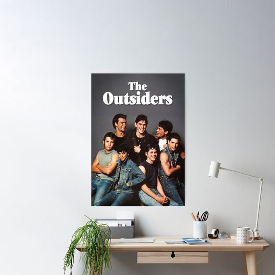 The Outsiders 80s Movie Poster, Movie Poster, Vintage Movie Poster