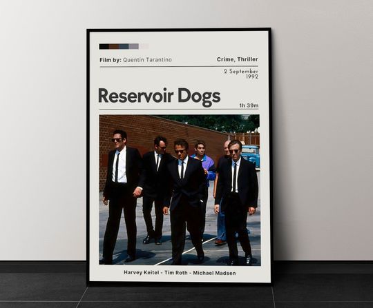 Reservoir Dogs Movie Poster, Movie Wall Decor