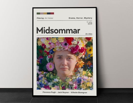 Midsommar Movie Poster, Movie Wall Decor, Movie Poster