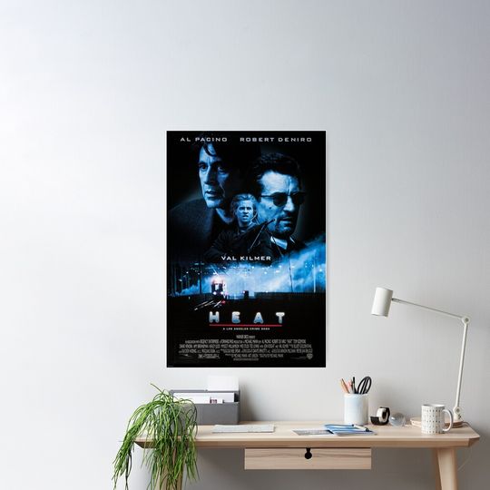 Heat (1995) Movie Poster, Movie Poster, Vintage Movie Poster