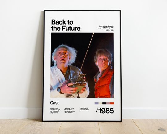 Back To The Future - 1985 - Michael J. Fox Christopher Lloyd - Movie Poster