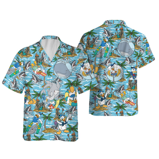 Enjoy Happy Summer Holiday Vacation With Donald Duck Hawaiian Shirt