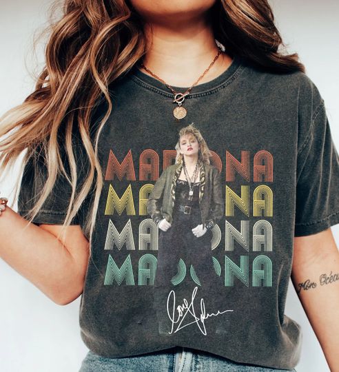 Madonna Tour Shirt, Madonna Retro Vintage T Shirt