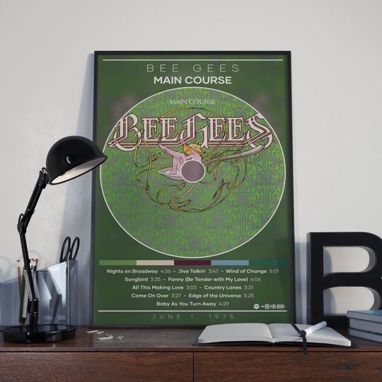 Bee Gees Poster Print | Main Course Poster | Album Cover Poster