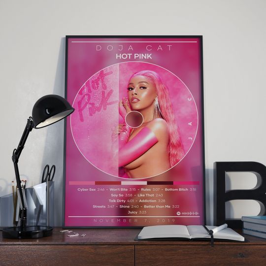 Doja Cat Poster Print | Hot Pink Poster | Album Cover Poster