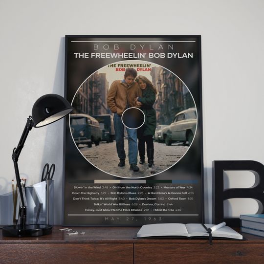 Bob Dylan Poster Print | The Freewheelin' Bob Dylan Poster