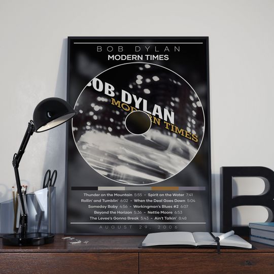 Bob Dylan Poster Print | Modern Times Poster | Rock Music Poster