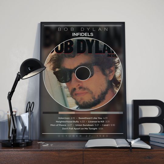 Bob Dylan Poster Print | Infidels Poster | Rock Music Poster