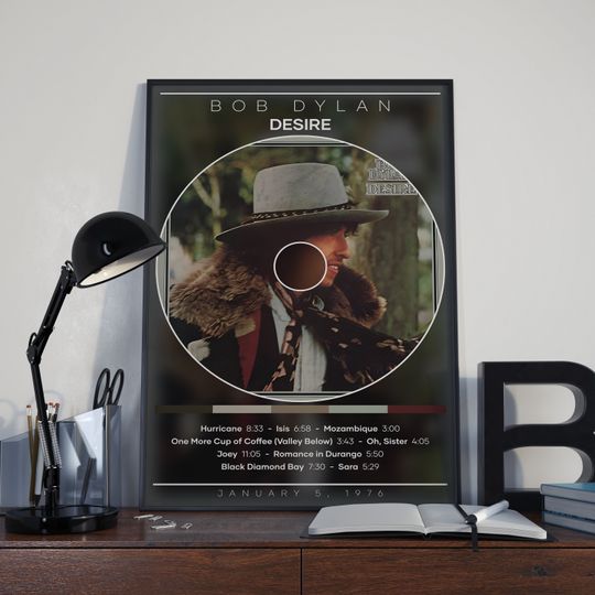 Bob Dylan Poster Print | Desire Poster | Rock Music Poster