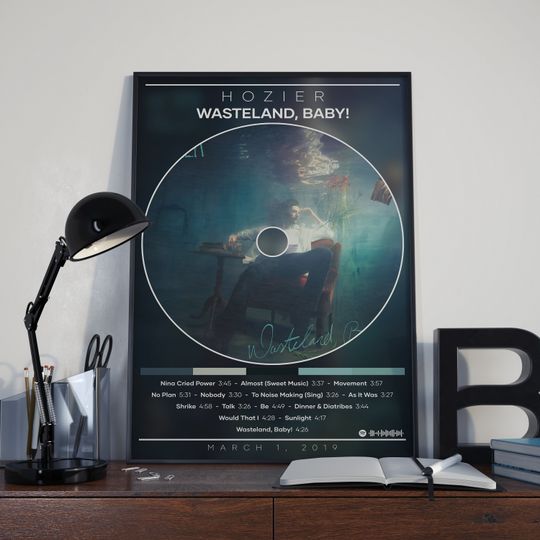Hozier Poster Print, Hozier Art | Wasteland Baby | Album Cover Poster