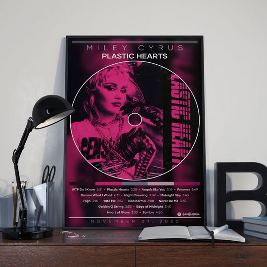 Miley Cyrus Poster Print | Plastic Hearts Poster