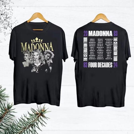 2024 Tour Madonna The Celebration T-Shirt, Madonna 90s Vintage T-shirt