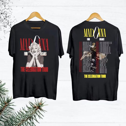 Madonna Fan Gift Shirt, 2024 Tour Madonna The Celebration T-shirt