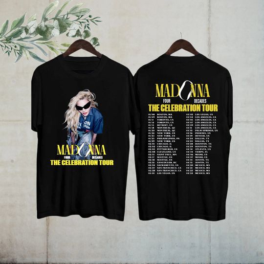 Madonna The Celebration Tour 2024 Shirt, Madonna Shirt Fan Gifts