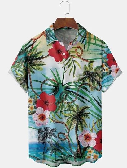 Tropical Hawaiian Shirt, Summer Party Shirt, Funny Hawaii Shirt, Size S-5XL