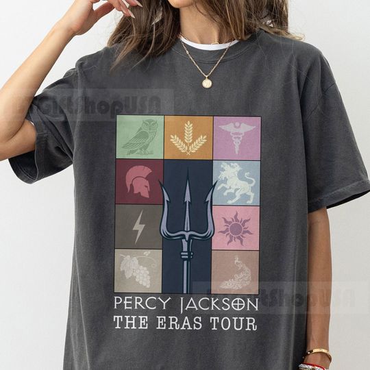 Percy Jackson Camp Half Blood and the Olympians Eras Tour T Shirt