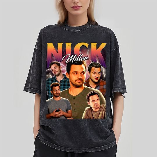 Nick Miller Shirt -Nick Miller Vintage Tshirt,Nick Miller Retro Shirt