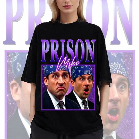 Retro Prison Mike Shirt-The Office Shirt, Michael Scott Shirt