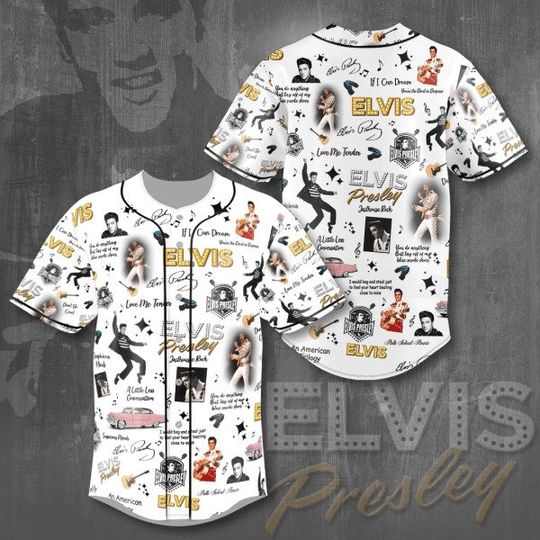 Elvis Presley Jersey Shirt, The King Baseball Jersey