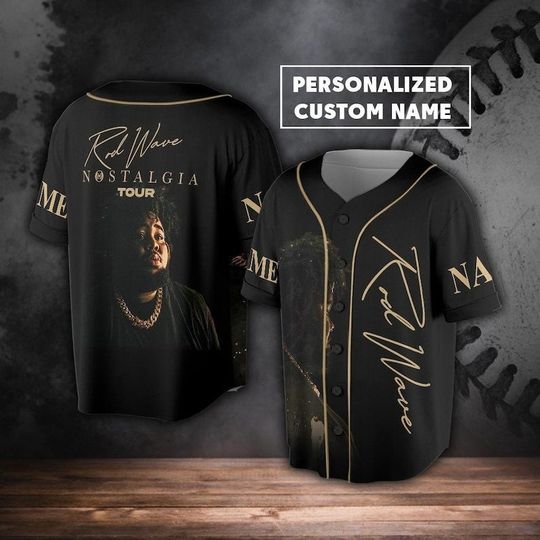 Custom Name Rod Wave And Friends Tour Baseball Jersey