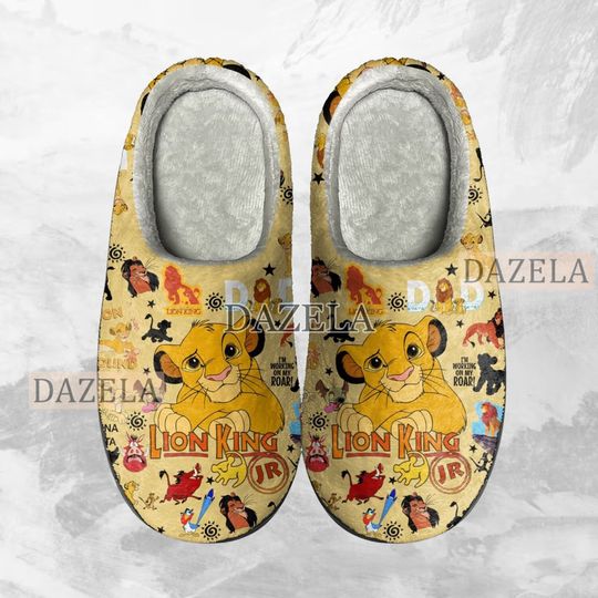 The Lion King Cozy Unisex Winter Slippers, The Lion King Winter Shoes