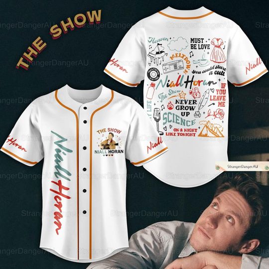 Niall Horan The Show Tracklist Jersey, Niall Horan Tour 2024 Jersey Shirt