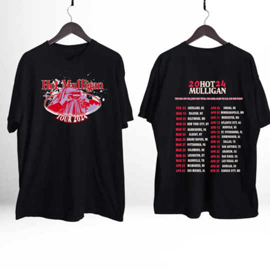 Hot Mulligan 2024 Tour Shirt, 2024 Hot Mulligan Tour tshirt
