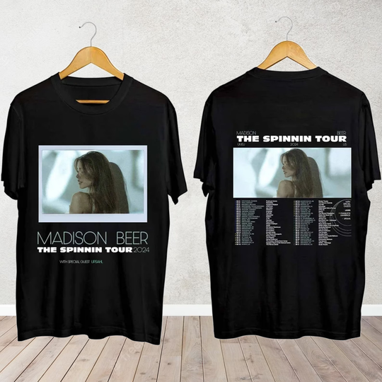 Madison Beer The Spinning Tour 2024 Shirt, Madison Beer Fan Shirt