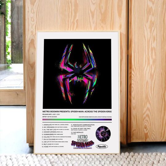 Metro Boomin Across THE SPIDER-VERSE Album Poster, No Frame