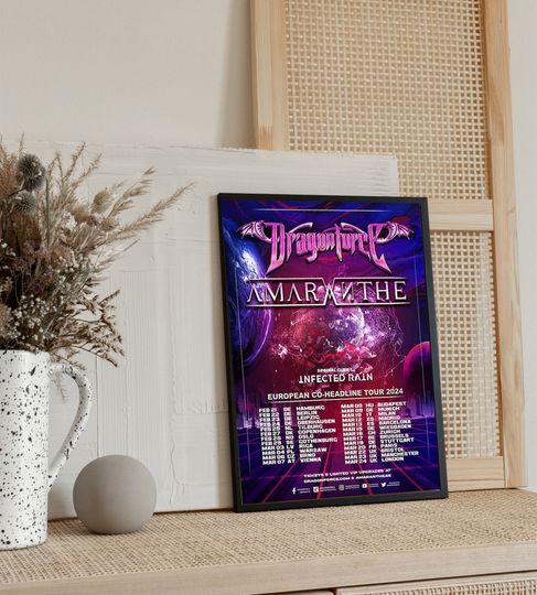 Dragonforce And Amaranthe Tour 2024 poster