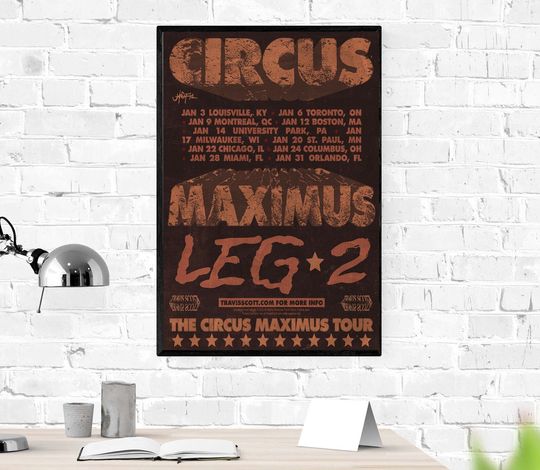 Travis The Circus Maximus Tour 2024 Tour Poster
