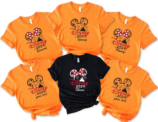 Personalized Disney Trip 2024 T-Shirt, Family Matching Shirt, Disney Vacation Shirt