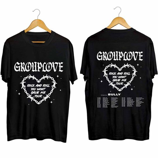 Grouplove And Bully 2024 Rock and Roll You Wont Save Me Tour Shirt