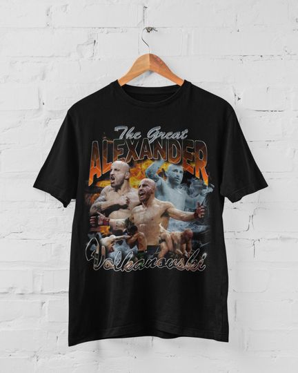 Alexander Volkonovski The Great MMA Vintage 90s Retro Graphic Collage T-Shirt